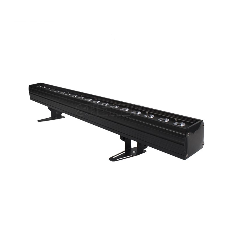 Professional Stage Effect Light 1 Meter Length DMX 18x18W RGBWA UV 6in1 Wall Washer LED Pixel Bar