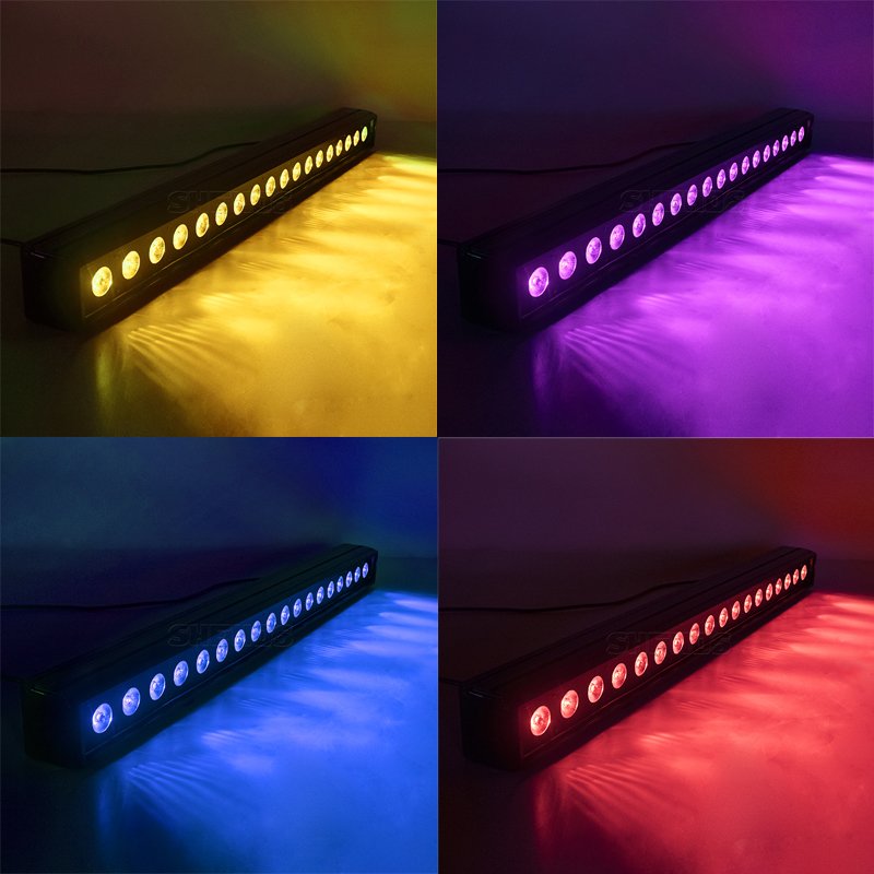 Professional Stage Effect Light 1 Meter Length DMX 18x18W RGBWA UV 6in1 Wall Washer LED Pixel Bar