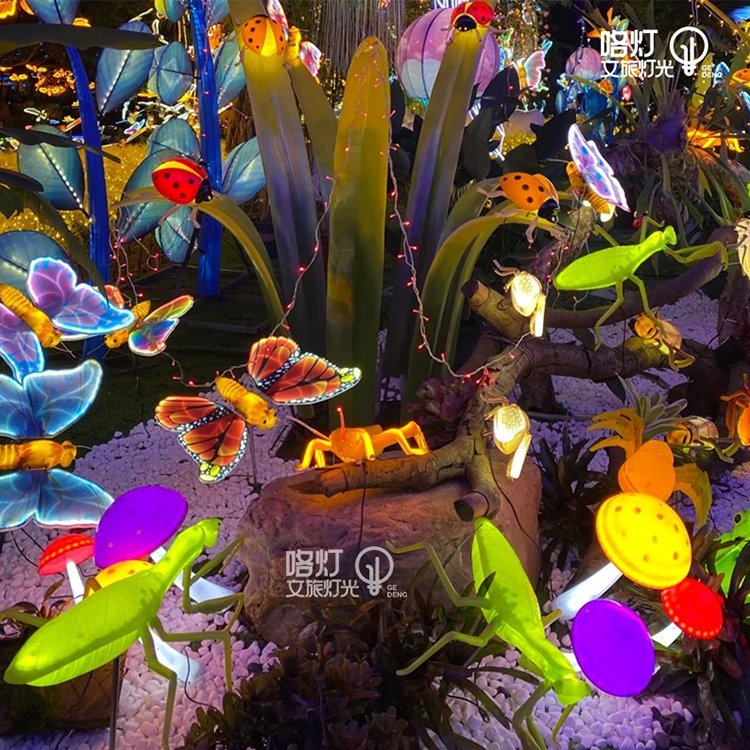 Factory Wholesale Landscape 3D Decorative Pattern Lights, New Outdoor Waterproof Garden butterfly Wing LED Themed Party,holiday