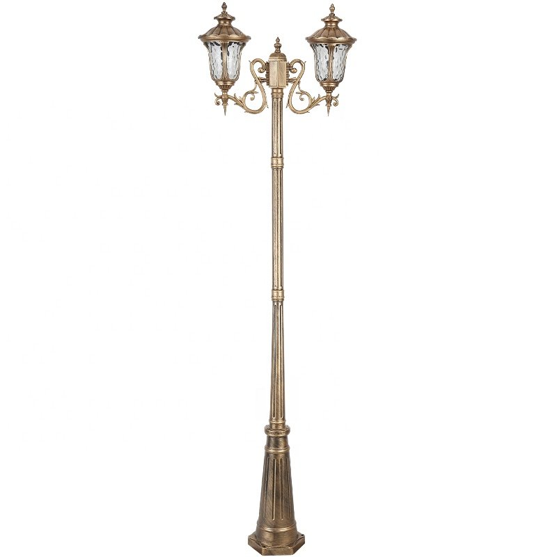 HOT SALE Garden Light Black White TUV Aluminum Yard Pole E27 Garden Light