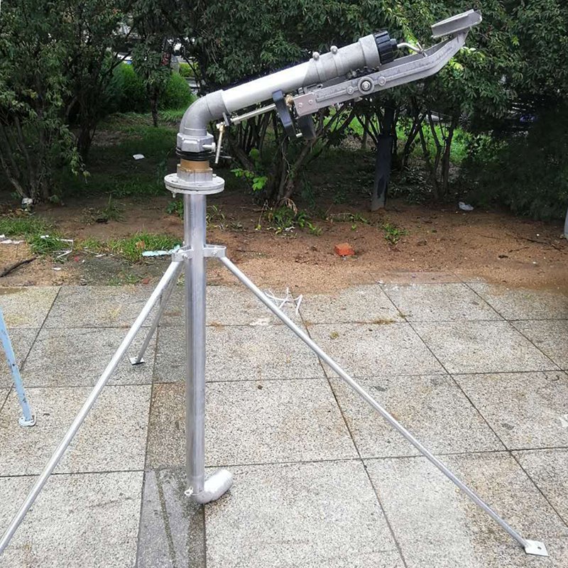Agriculture Irrigation Cheap Stainless Steel 2" Flange Connection Height 1.1m 2.1m 1.6m Tripod Stand for Rain Gun Sprinkler