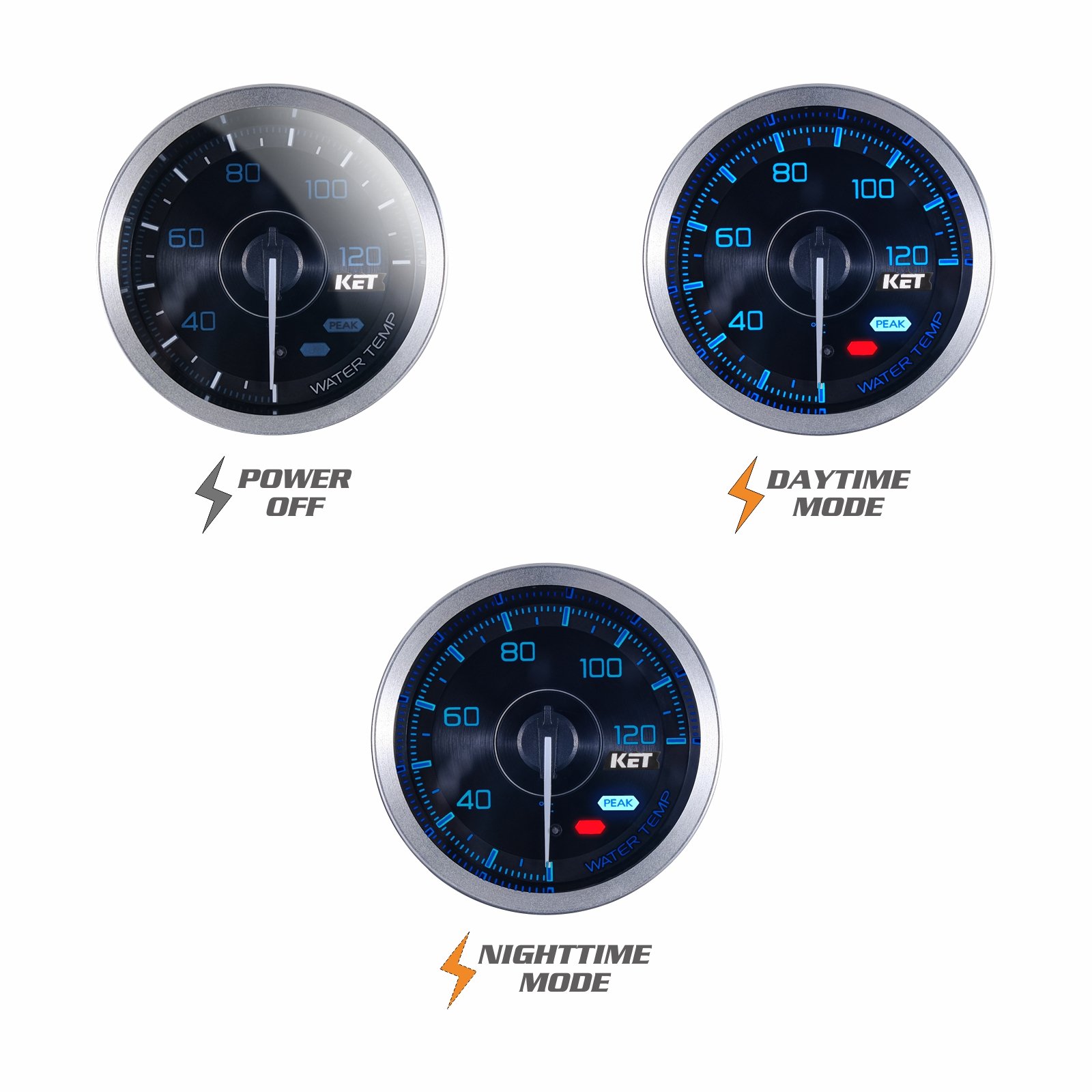 Muscle Water Temp Gauge Auto Meter