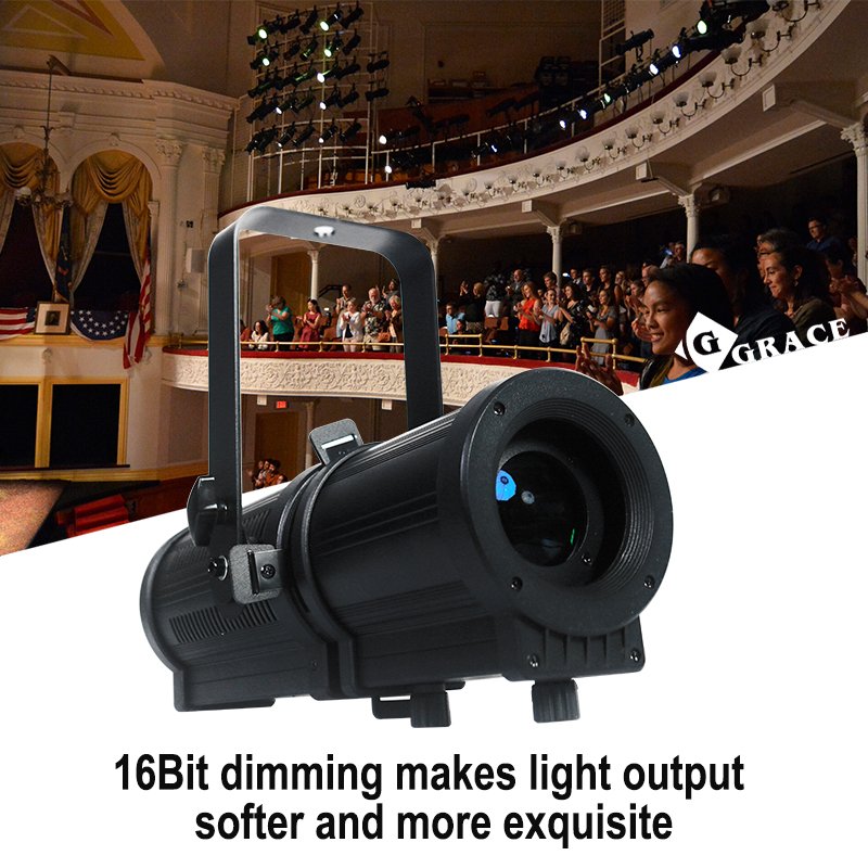 Igracelite 25-50 Degree WW/CW/RGBW Mini Zoom LED Leko Profile Spot Stage Light Church Ellipsoidal Profile Spot Light