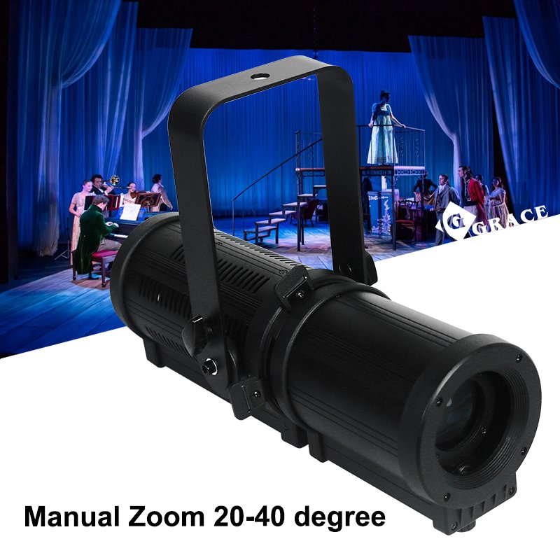 Igracelite 25-50 Degree WW/CW/RGBW Mini Zoom LED Leko Profile Spot Stage Light Church Ellipsoidal Profile Spot Light