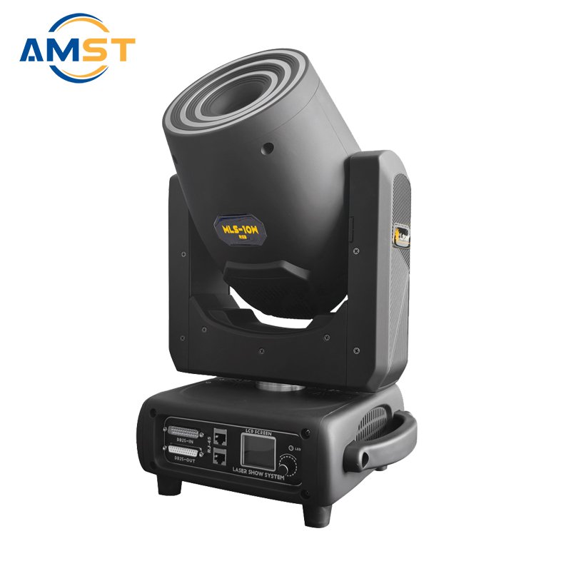 10W RGB Laser Moving Head Mini ILDA Stage Lighting Cartoon Animation Beam Scanner DMX512 Control LED Light Wedding Parties Club