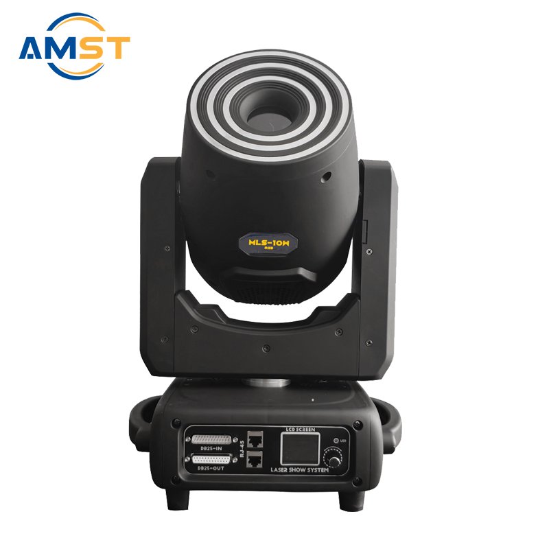10W RGB Laser Moving Head Mini ILDA Stage Lighting Cartoon Animation Beam Scanner DMX512 Control LED Light Wedding Parties Club