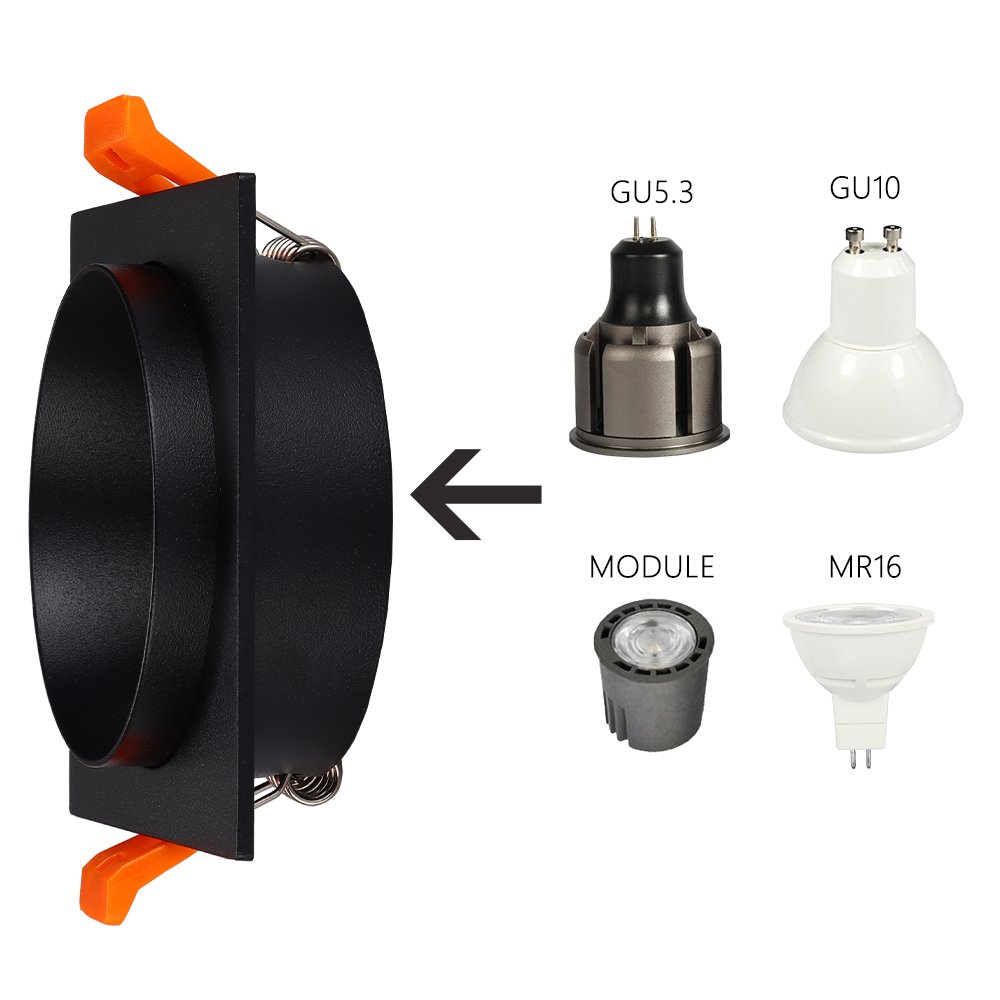 ERDU Hot Sell 85mm LED DownLight Deep Antiglare Recessed Downlight