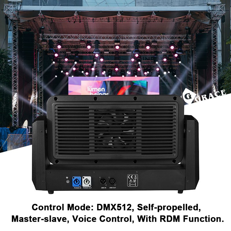 Igracelite 300W RGBW DMX RDM LED Strobe Moving Head Disco Bar