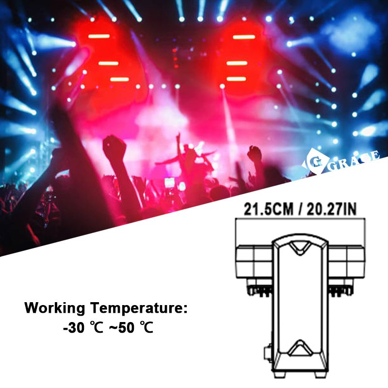 Igracelite 300W RGBW DMX RDM LED Strobe Moving Head Disco Bar
