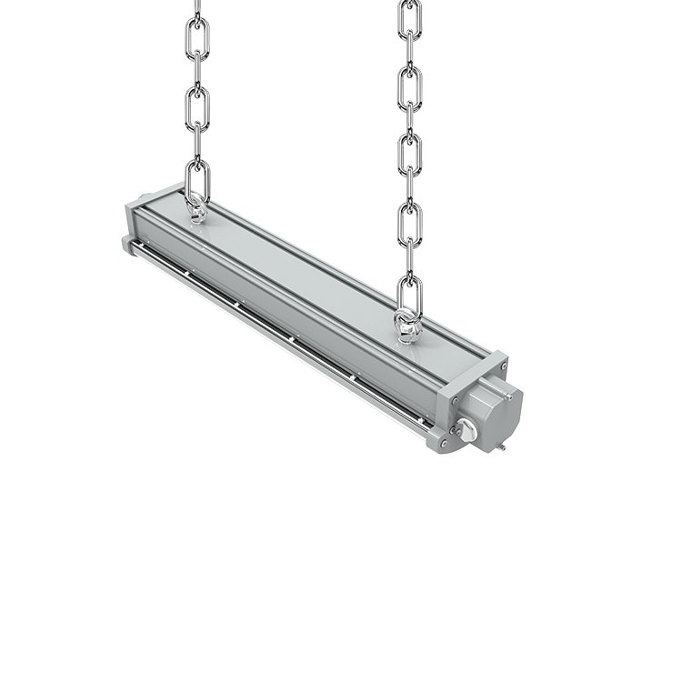 ATEX Zone 2 UL844 Class I Division II Hazardous Area IP66 20W 40W 50W 80W Explosion Proof Linear Light with Battery Backup
