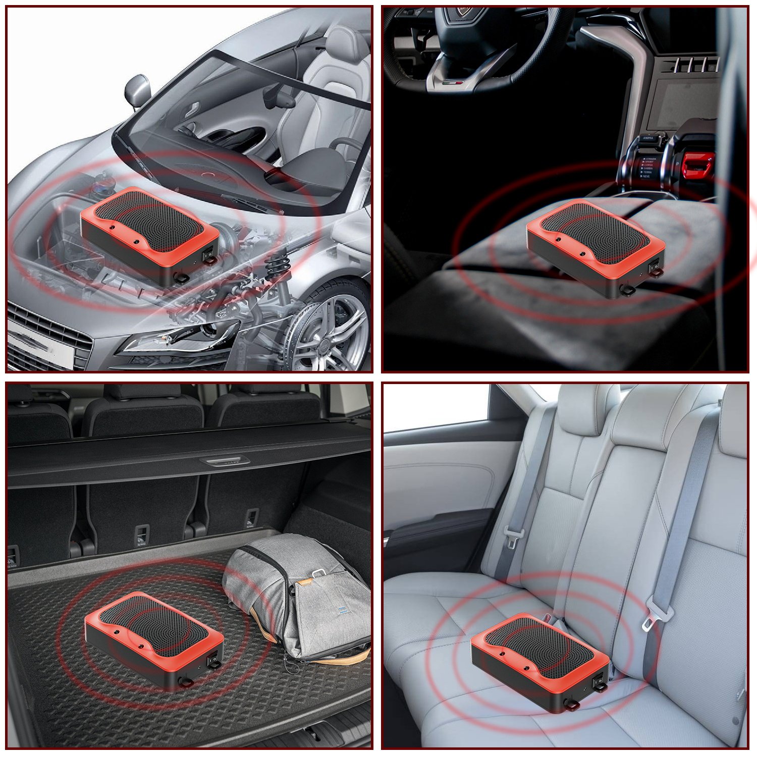 Auto Ultrasonic Pest Rodent Repeller Repellent Waterproof Pest Control Cat Rat Mouse for Car Marten Repellent