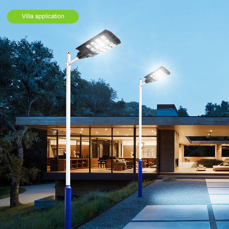 Omsen Smart Switch Waterproof Solar Street Light Led Light 1000w Outdoor with Auto Dimming Solar Street Light Motion Sensor