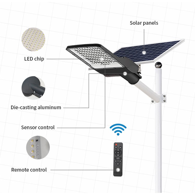 Private Model Aluminum Streetlight Phi Lips Waterproof Split Road Lamp Outdoor 100w 200w 300w 400w 500w Led Solar Street Light