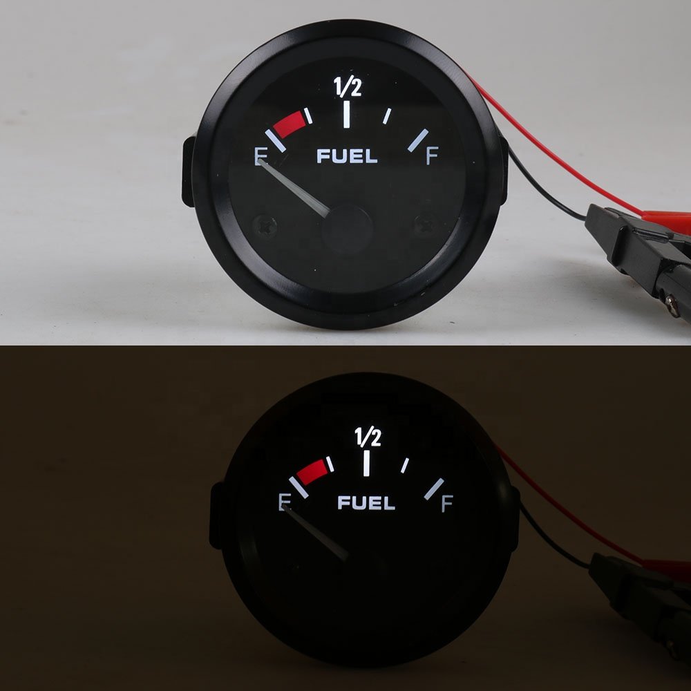 2" Inch 52mm Fuel Level Gauge Black Sports Fuel Ratio Fuel Auto Racing Car Meter