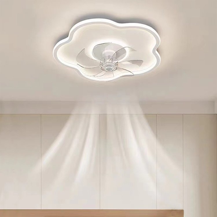 LED Bedroom Fan Ceiling Light Full Spectrum Three-color Remote Dimming Rotating Study Eye protection Energy-saving Ceiling Light