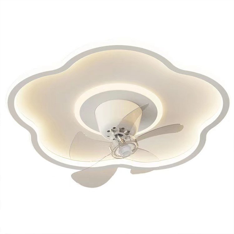 LED Bedroom Fan Ceiling Light Full Spectrum Three-color Remote Dimming Rotating Study Eye protection Energy-saving Ceiling Light