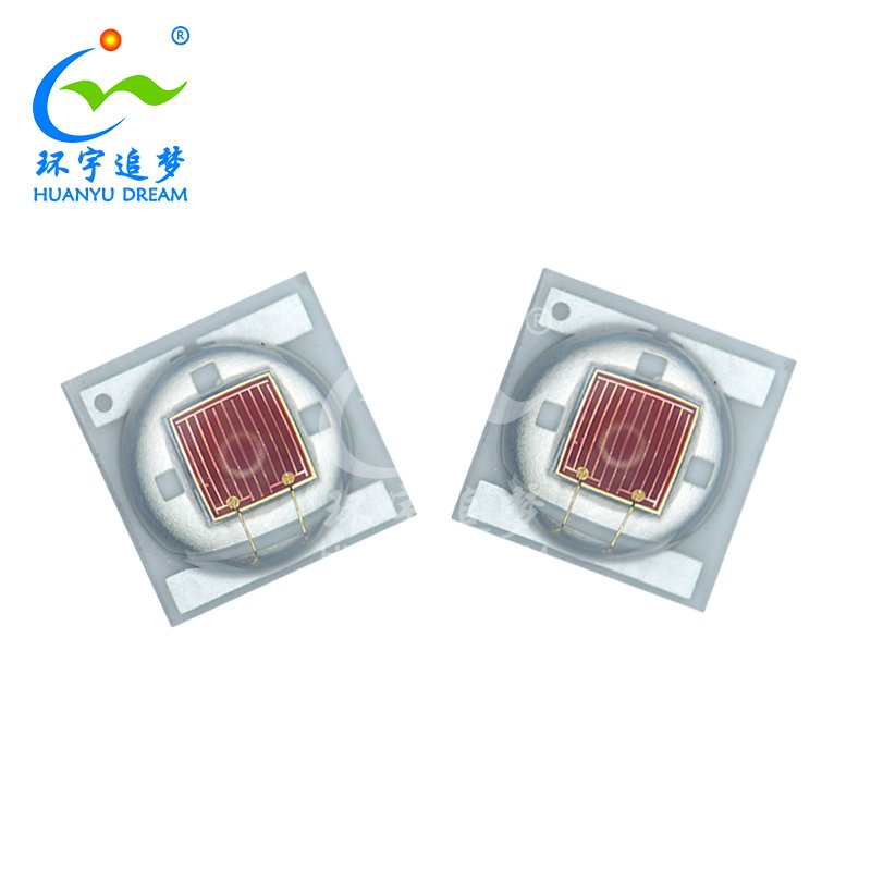 HY 3535 Red White 6000K 650nm 660nm 850nm with Lens Tap Top Led 1W 2W 3W Bridgelux 45mil Led 3535 for Grow Light