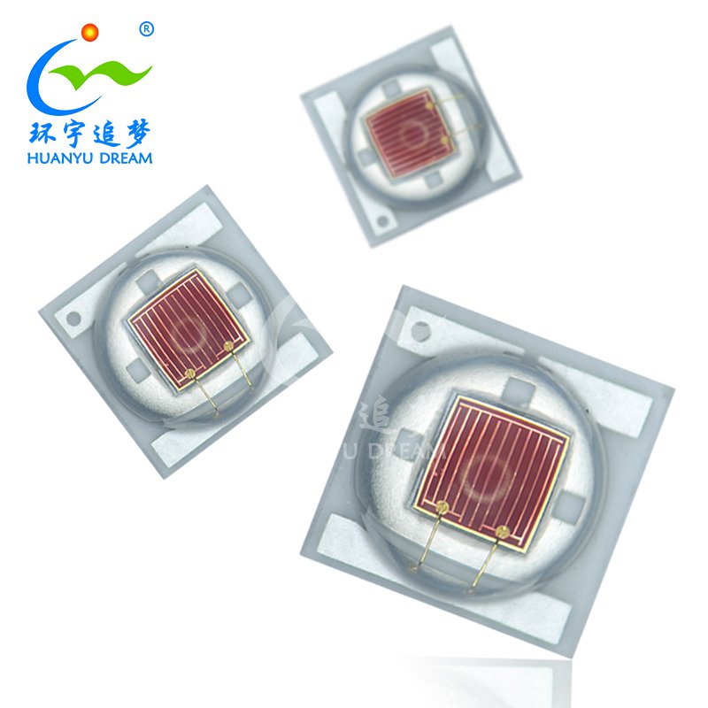 HY 3535 Red White 6000K 650nm 660nm 850nm with Lens Tap Top Led 1W 2W 3W Bridgelux 45mil Led 3535 for Grow Light