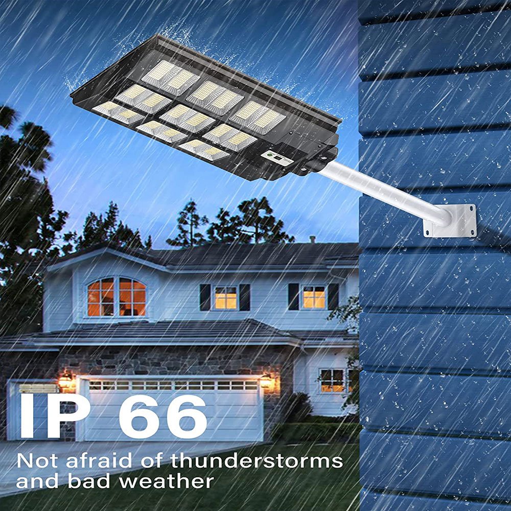 Hotsale 1200W Outdoor Sensor Solar Lamp Remote Control Hofoled Waterproof IP65 Solar Street Light for Garden Farm Road Warehouse