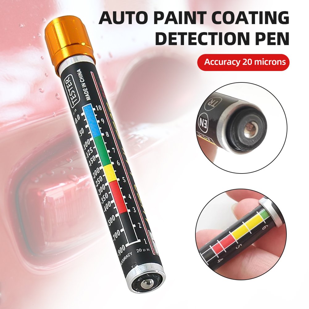 Car Paint Thickness Tester Auto Paint Coating Detection Pen with Magnetic Tip Scale Meter Varnish Thickness Measuring Instrument