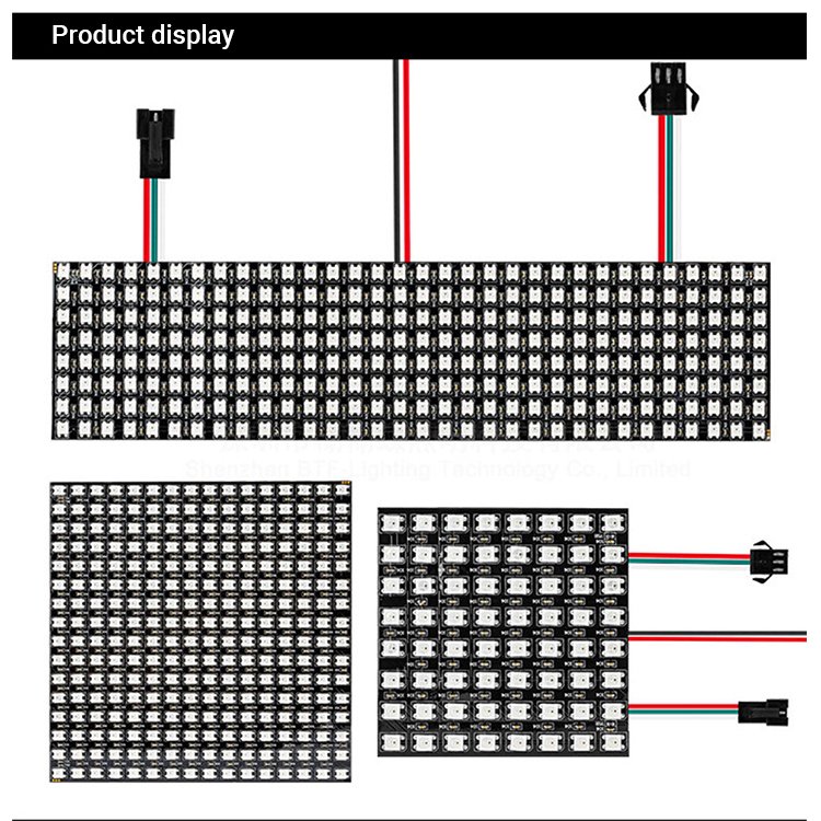 Individually Addressable DC5V WS2812B 8*8 LED Matrix Light PCB Design Services