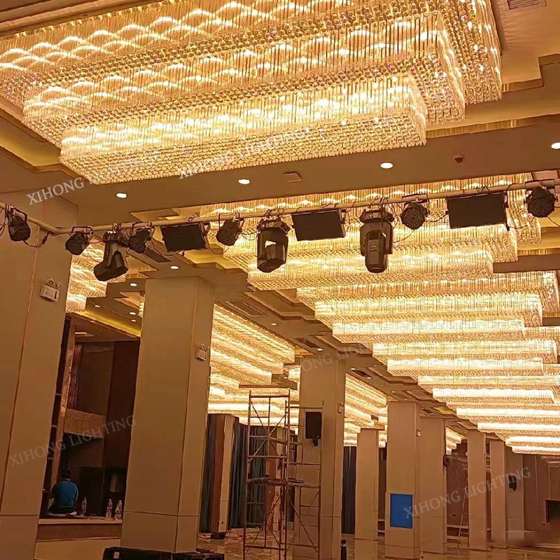 Modern Style Decoration Hotel Villa Banquet Custom Project Led Chandelier Ceiling Light