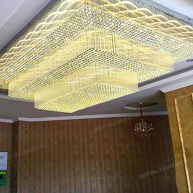 Modern Style Decoration Hotel Villa Banquet Custom Project Led Chandelier Ceiling Light