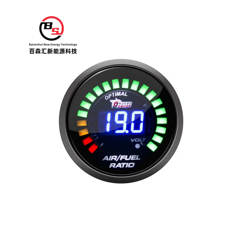 OEM 2-Inch 52mm Automotive Modified Instrument Panel Digital Display Led Two in One Air Fuel Gauge With Oxygen Sensor Car Meter