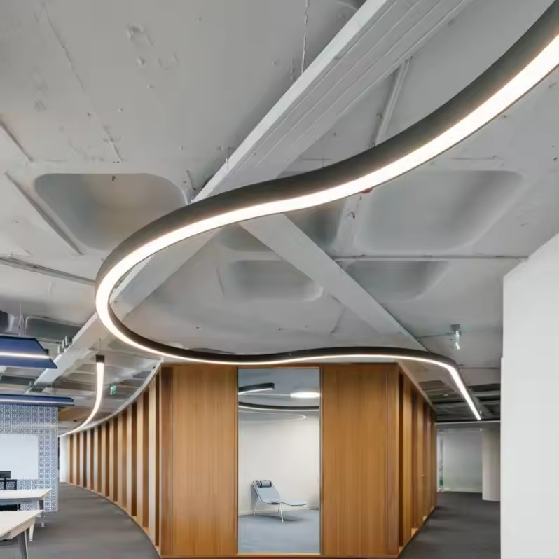 ECOJAS Wholesale Etl Ceiling Canopy Pendant Light Rings Lamp Fabric Cable Suspension Hanging Pendant Light