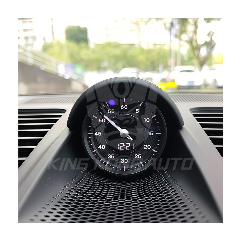 Car Stopwatch Sport Chrono Center Electronic Meter Clock For Porsche Cayenne 2010-2017