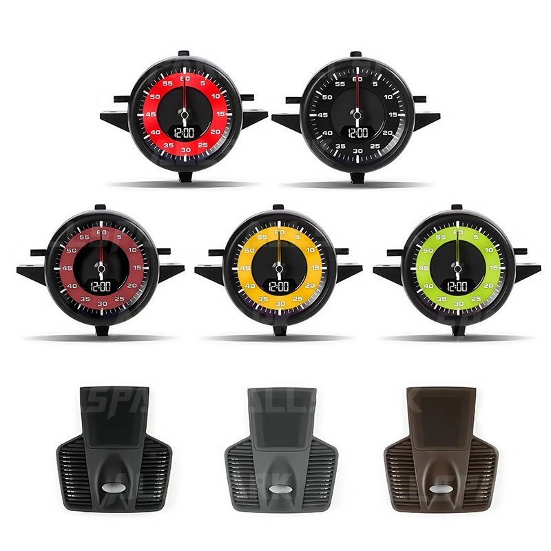 Car Stopwatch Sport Chrono Center Electronic Meter Clock For Porsche Cayenne 2010-2017