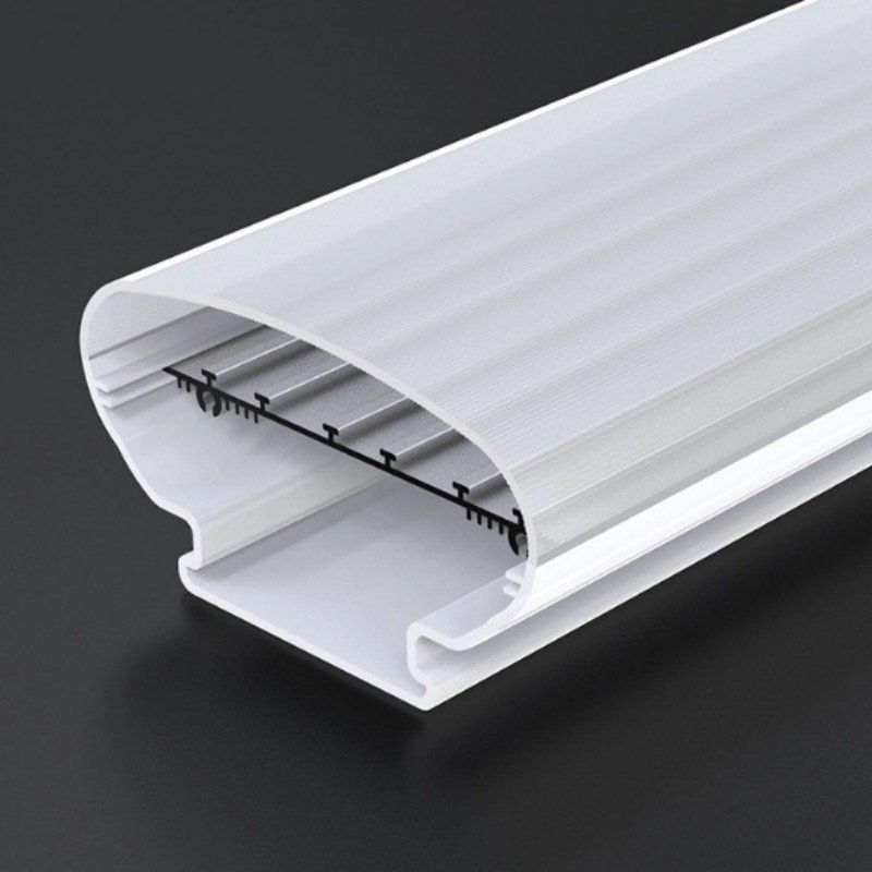 Factory Supply Extrusion Led Light Plastic Acrylic PC Lens for Led Aluminum Strip Channel