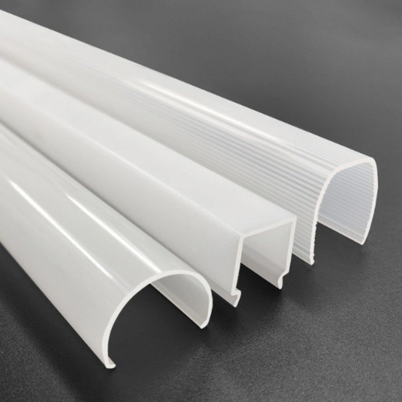 Factory Supply Extrusion Led Light Plastic Acrylic PC Lens for Led Aluminum Strip Channel
