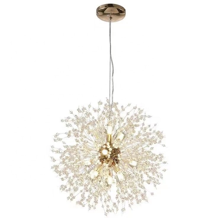 LED Modern Interior Crystal Chandelier Luxury Restaurant Living Room Decor Light for Home Hotel Crystal Chandelier Pendant Light