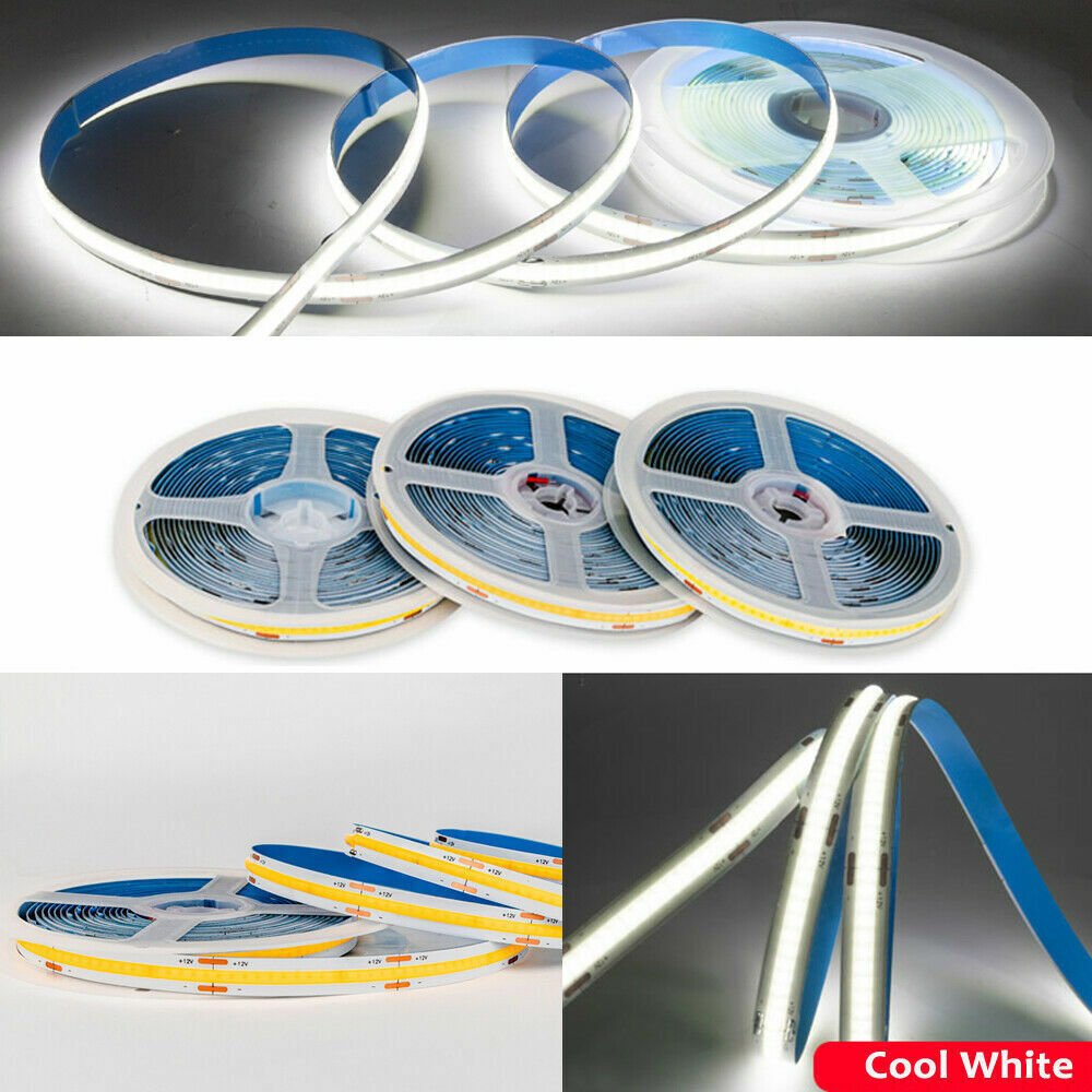 YUAN Factory Customized Ce Rohs Rgb Rgbw 5v 12v 24v Strip Led Light Flexible Cob Led Strip Light