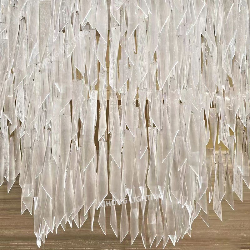 Customized Large Chandeliers Project Engineering Lighting for Hotel Lobby Big Pendant Lamp