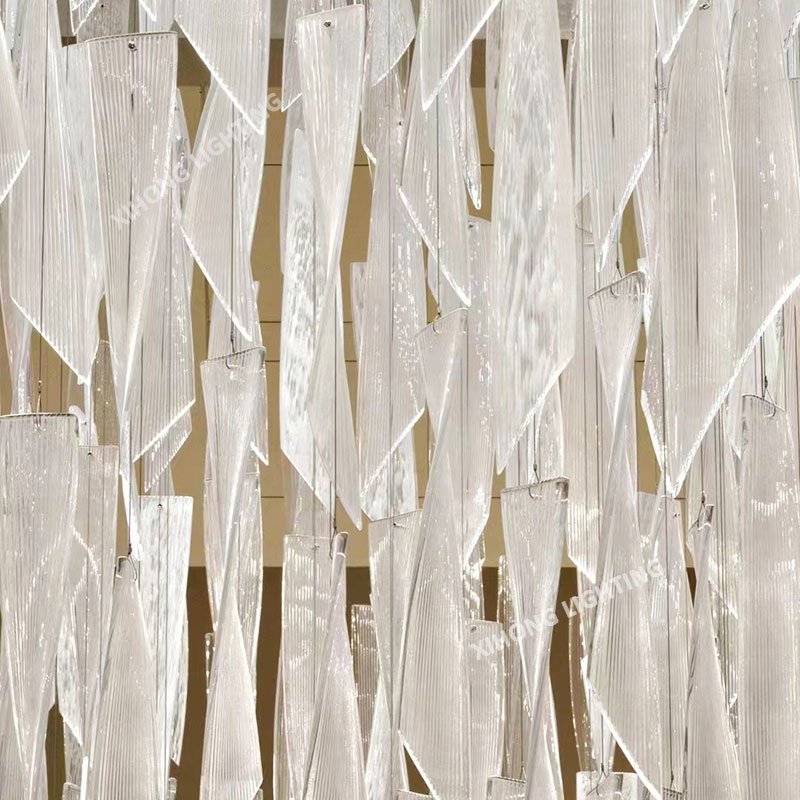 Customized Large Chandeliers Project Engineering Lighting for Hotel Lobby Big Pendant Lamp