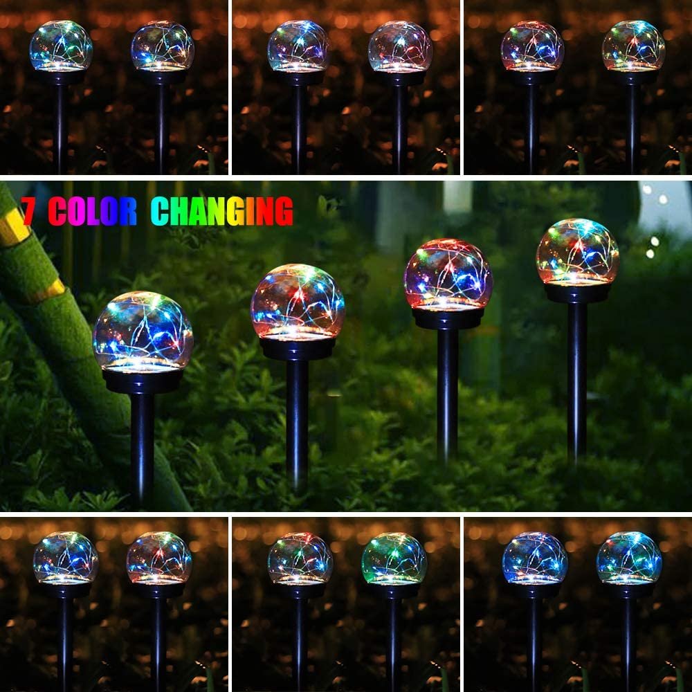 Solar Underground Light RGBW LED Colour Changing Globe Garden Lights ABS PC Outdoor Waterproof Pathwayway Yard Landscape