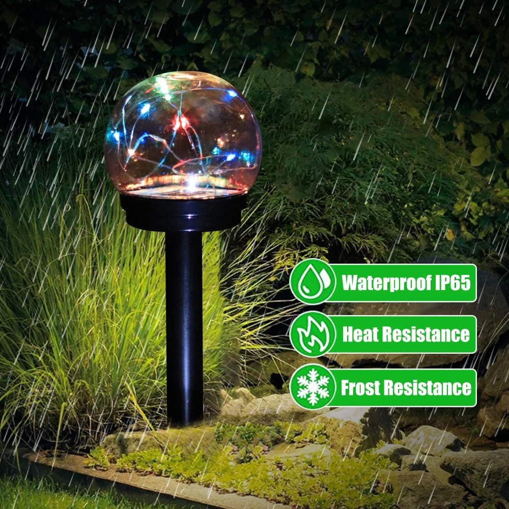 Solar Underground Light RGBW LED Colour Changing Globe Garden Lights ABS PC Outdoor Waterproof Pathwayway Yard Landscape