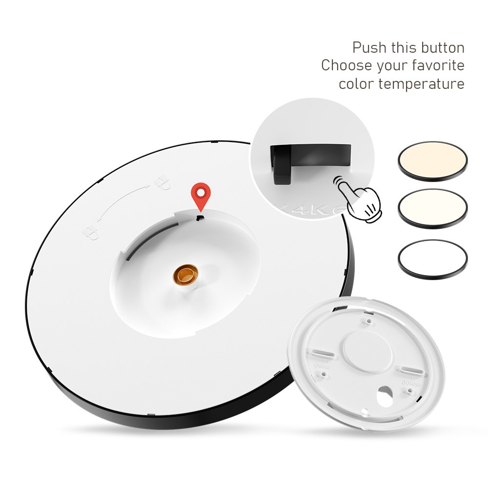 Indoor Lighting Ultra Thin 3CCT Changeable 3000k/4000k/6000k Round Slim Led Ceiling Light Flush Mount Led Ceiling Lamp