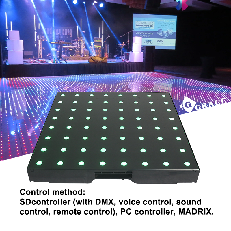 Igracelite Wired 8*8 Pixel Led Dance Floor for Business Event Birthday Wedding and Party