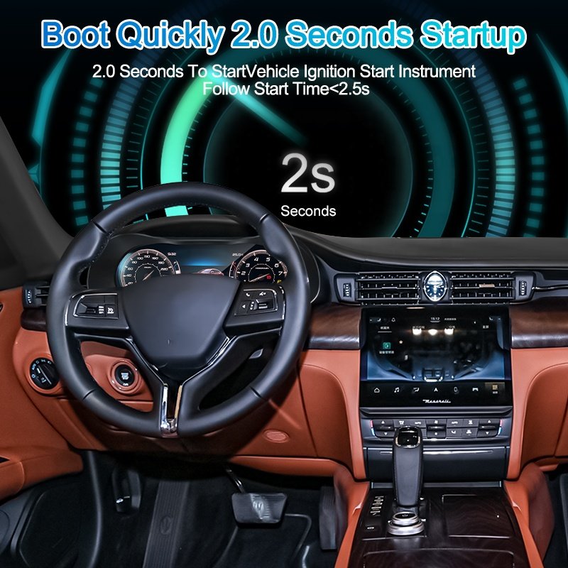 NaviHua New 12.3 Inch Car Digital Cluster for Maserati Quattroporte 2013 2023 Auto LCD Dashboard Speedometer Virtual Cockpit