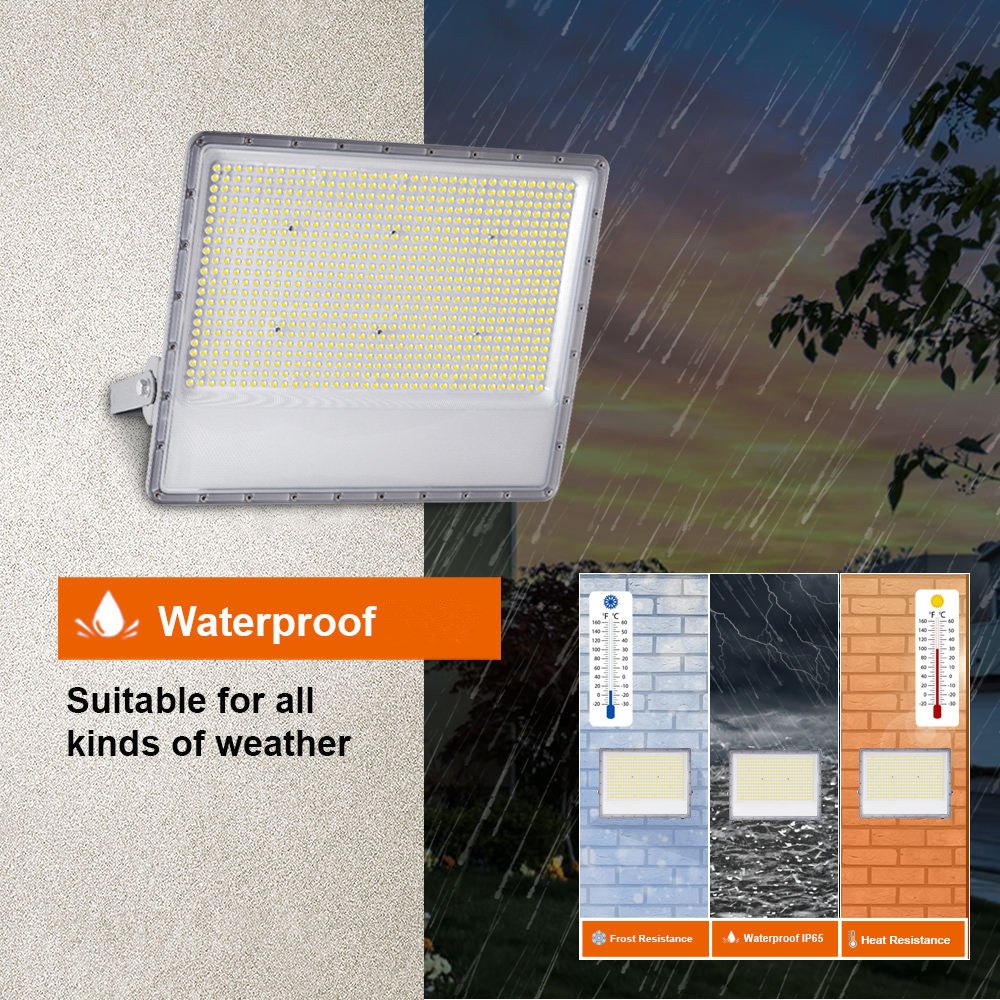 High Brightness 100W/300W/400W LED Outdoor Flood Light Waterproof IP67 Wall Mount Aluminum Acrylic Panel 6500K SMD Easy Stadiums