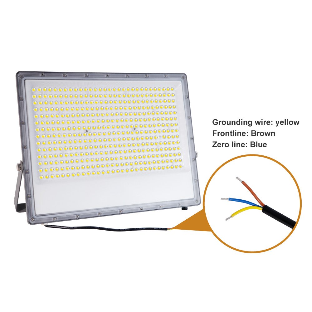 High Brightness 100W/300W/400W LED Outdoor Flood Light Waterproof IP67 Wall Mount Aluminum Acrylic Panel 6500K SMD Easy Stadiums