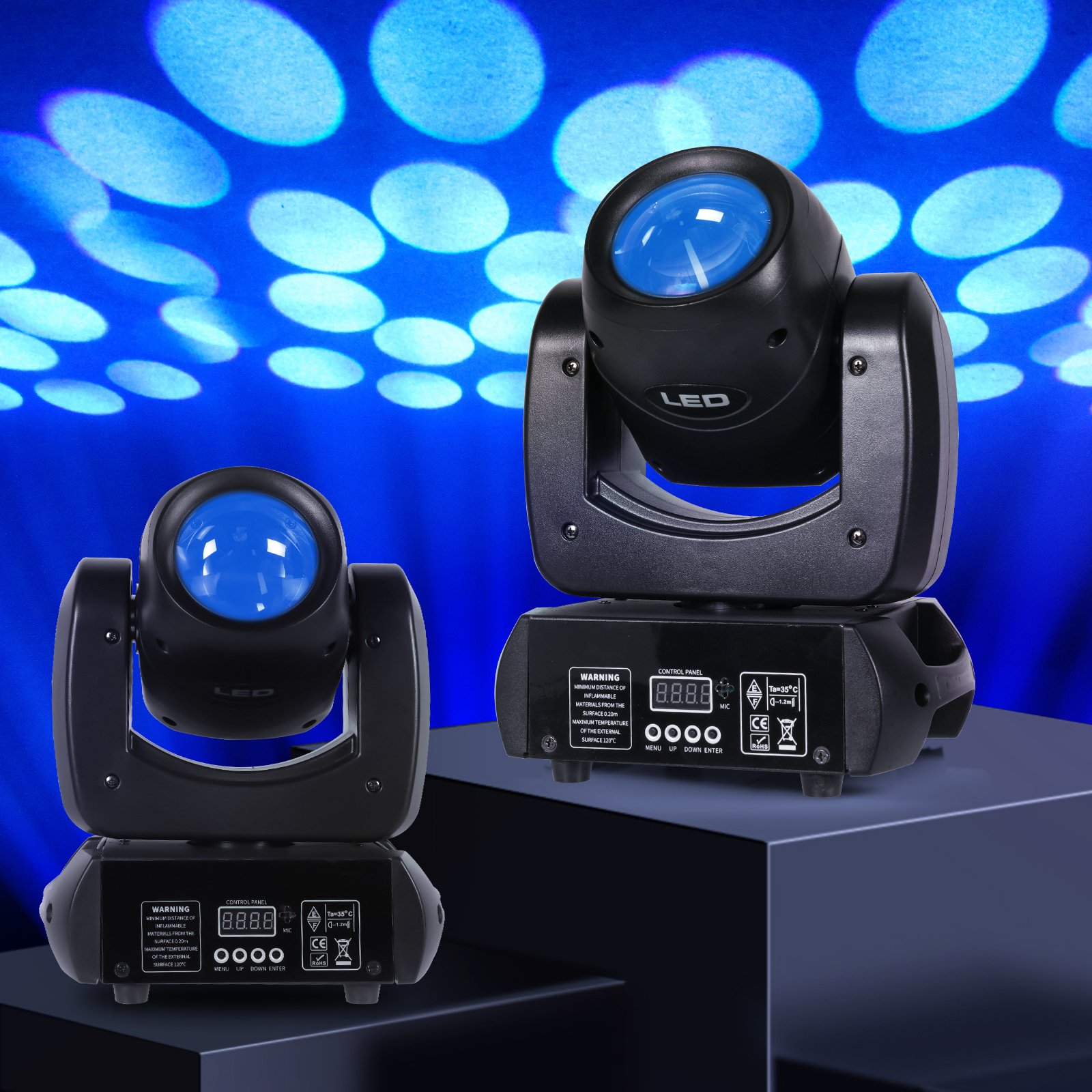 100W 18 Prism Led Gobo Moving Head Stage Light for Dj Disco Club Night Bar Ktv Beam Lighting Lamp Effect Equipment