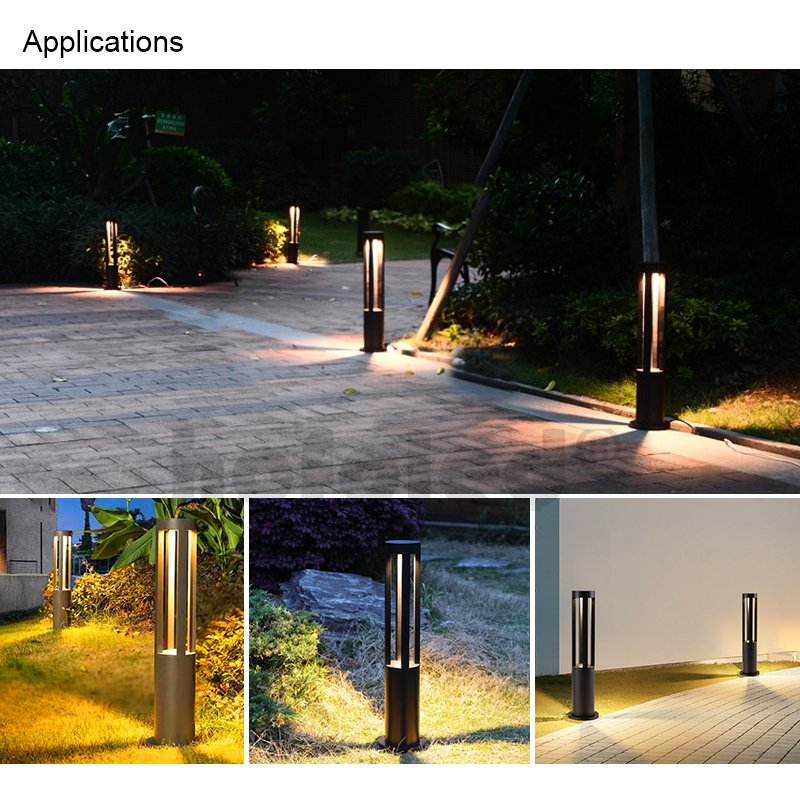 Hofoled Outdoor Waterproof Integrated Led Solar Garden Light for Lawn Patio Yard Walkway Driveway Solar Path Courtyard Lamp