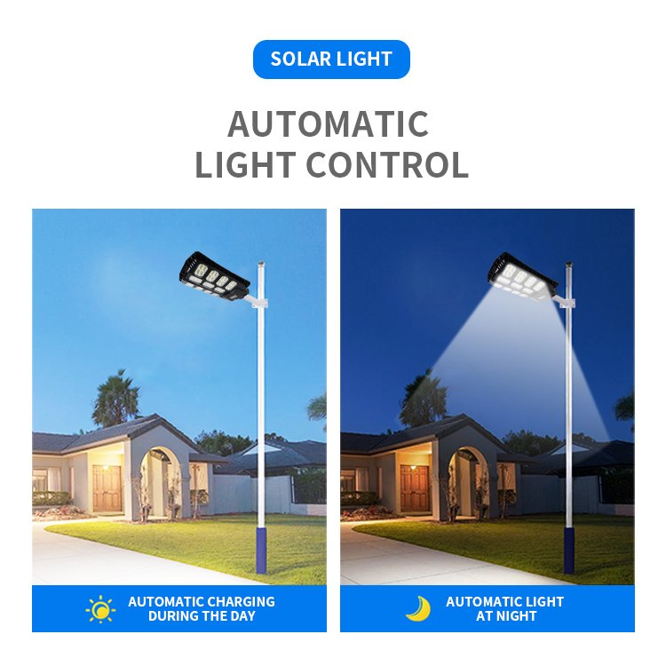 Hot Sales 1000W 500W 400W All in One Heavy Duty Streetlight Waterproof Outdoor Road Lamp Big Solar LED Street Light