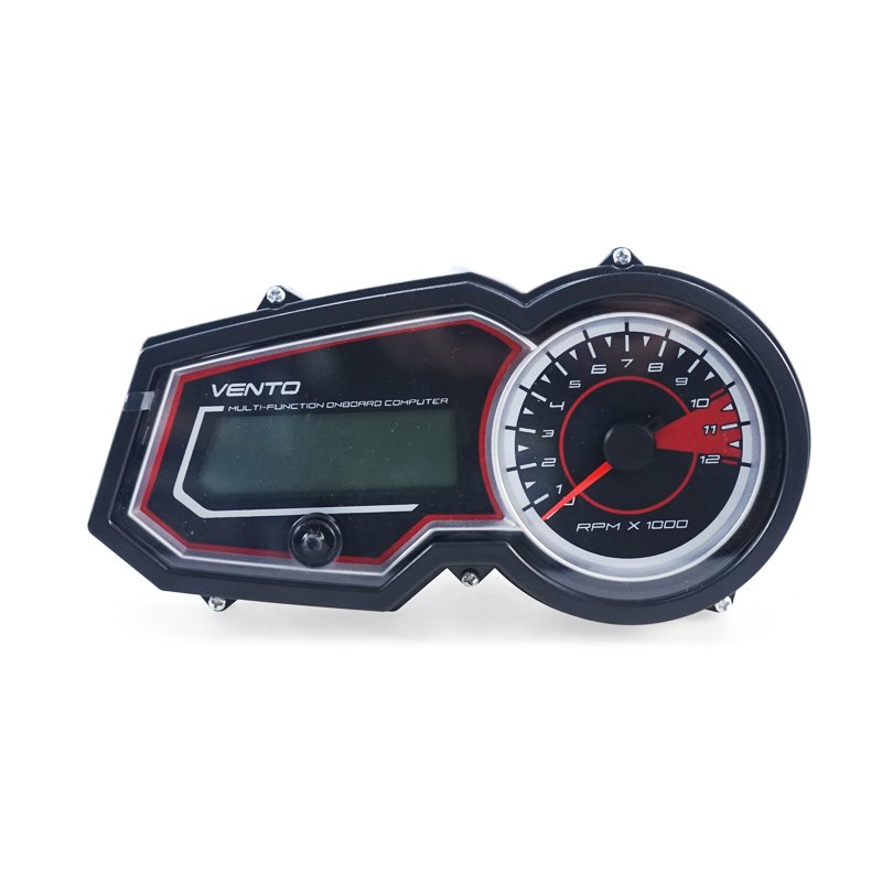 Vento Motorcycle Digital Fuel Gauge Tachometer Speedometer RPM Speed Meter With Hole Speed Counter for CG 125 150 CC Motorcycle