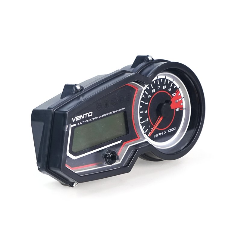 Vento Motorcycle Digital Fuel Gauge Tachometer Speedometer RPM Speed Meter With Hole Speed Counter for CG 125 150 CC Motorcycle