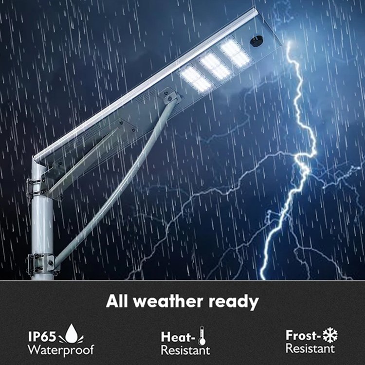 SUNDE High Quality Outdoor Road Solar Powered Lighting Integrated All in One LED Solar Street Light